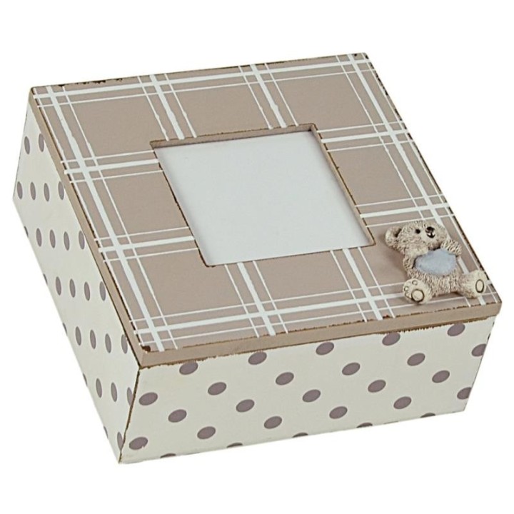 Scatola quadrata grande decoro orsetto | CarinCasa