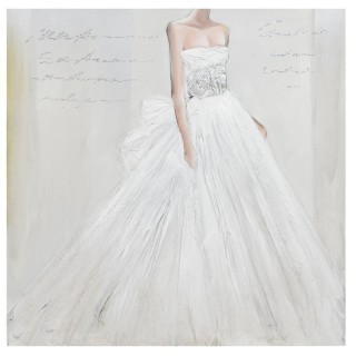 Quadro abito da sposa cm 100x100 | CarinCasa