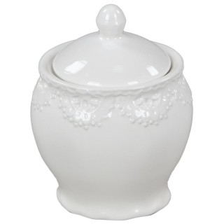 Baratollo zuccheriera pizzo bianco Ø cm. 9,5 h 12 |…