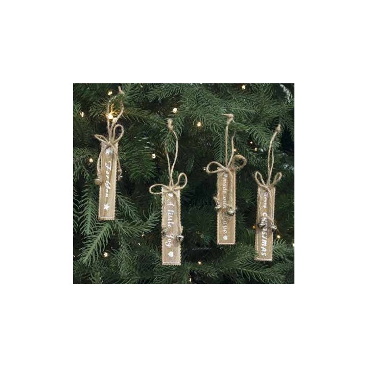 Chiudipacco legno scritte white | CarinCasa