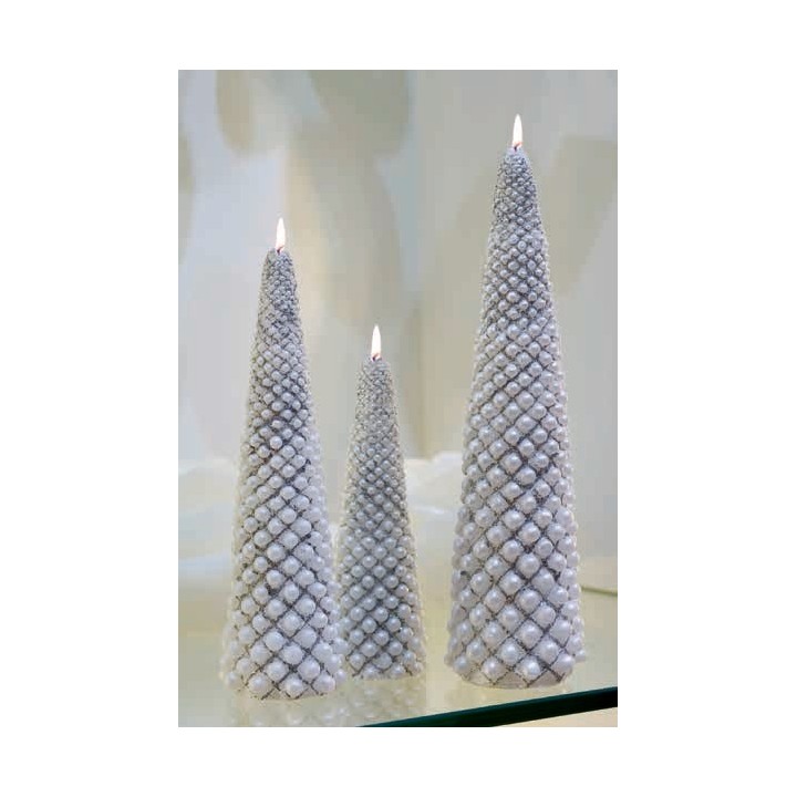 Pino con perle argento 16 cm | CarinCasa