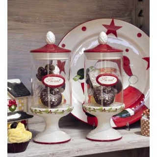 Alzatina con albero e pigne sweet 32 cm | CarinCasa