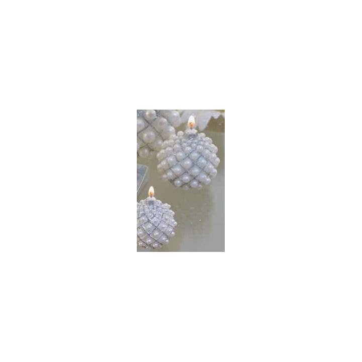 Sfera di perle argento 7.5 cm | CarinCasa