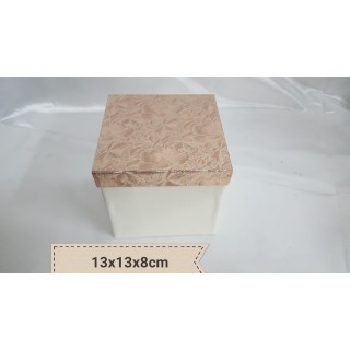 Scatola ramata 13x13x8cm con raso al interno | CarinCasa