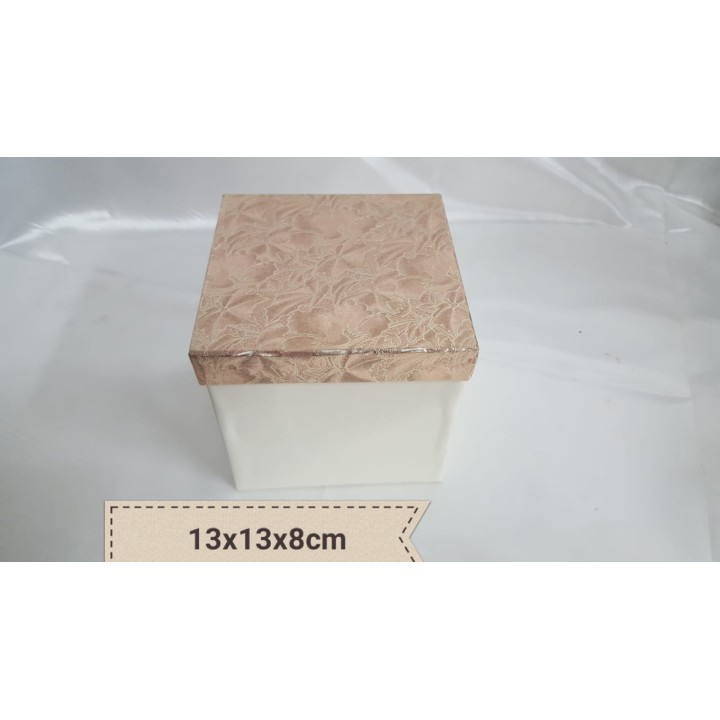 Scatola ramata 13x13x8cm con raso al interno | CarinCasa