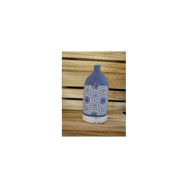 Diffusore elettrico in ceramica blu decoro a cerchi |…