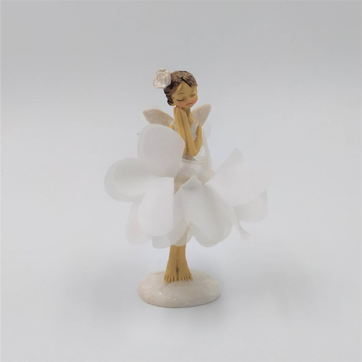 Fatina gonna petali in piedi 5 x 3 x 12 cm | CarinCasa