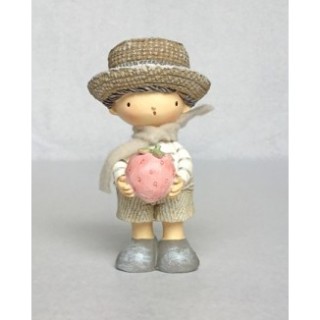 Bimbo con fragola e cappello piccolo | CarinCasa