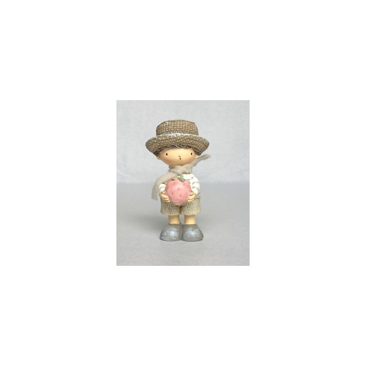 Bimbo con fragola e cappello piccolo | CarinCasa