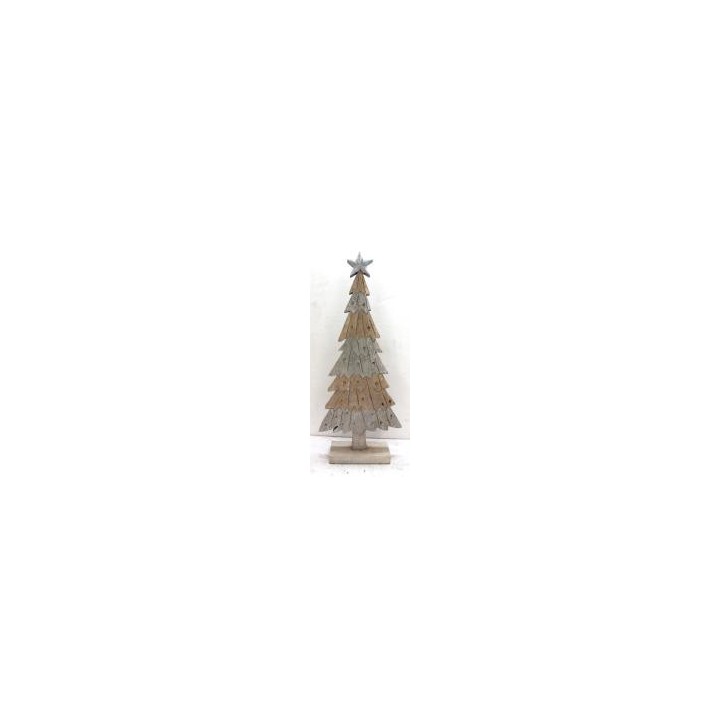 Albero in legno scolpito bicolor 68 cm | CarinCasa