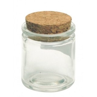 Barattolo cilindro in vetro con tappo in sughero | CarinCasa