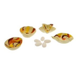 Conchiglie decorative in resina assortite, set da 3 pezzi