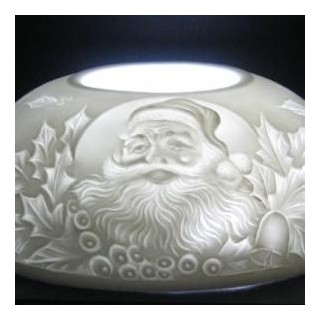 Lume babbo natale porcellana 13 x 10 cm | CarinCasa
