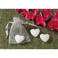 Profumatore cuore in gessetto 3 modelli assortiti