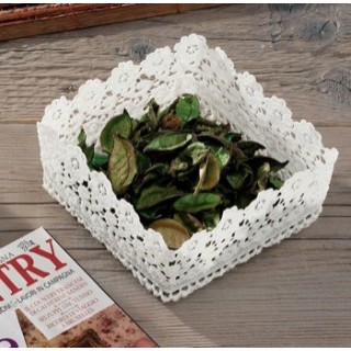 Cestino quadr ricamato cm13x13 85381131 | CarinCasa