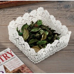 Cestino quadr ricamato cm13x13 85381131