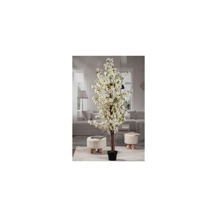 Ciliegio vaso x dec bianco d20xh200 | CarinCasa