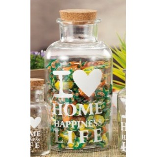 Barattolo vetro cop sughero 10xh21 cm | CarinCasa