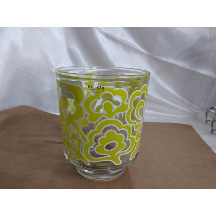 Vasetto/portacandele verde fiori & abbracci 13 x 17 cm |…