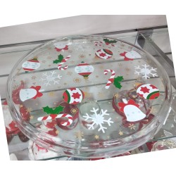 Vassoio rotondo natale fantasy