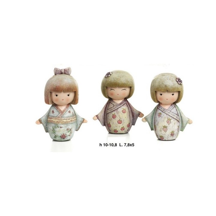 Giapponesina 10.8 cm. 3 as. Resina | CarinCasa