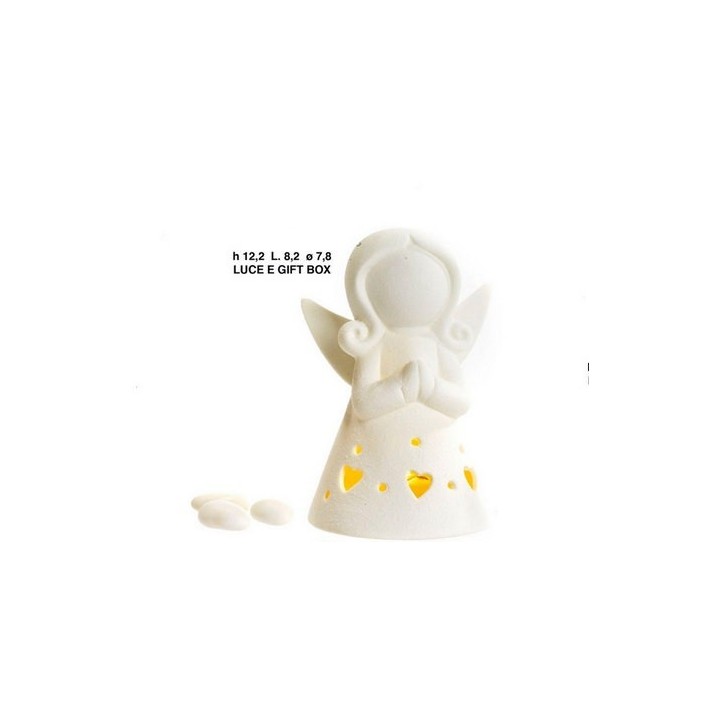 Angelo stil. 12.2 cm. Porcellana bia-luce g.box | CarinCasa