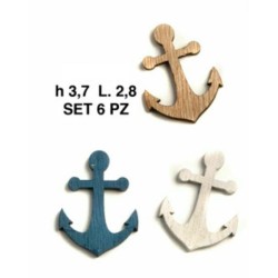 Ancora dec. 3.7 cm. Legno imb.6