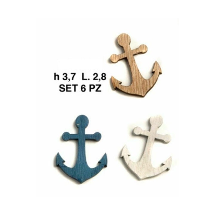 Ancora dec. 3.7 cm. Legno imb.6 | CarinCasa