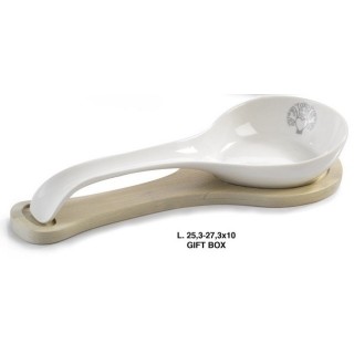 Set mestolo + supporto in bambù 26 x 9 cm | CarinCasa