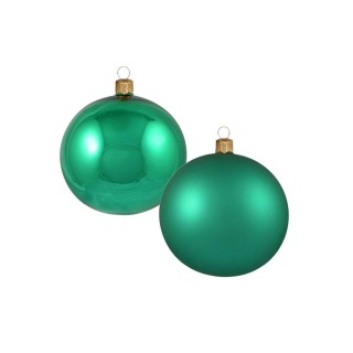 Sfere in vetro 70 mm luce opaca verde | CarinCasa