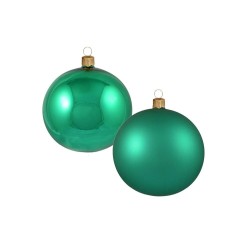 Sfere in vetro 70 mm luce opaca verde
