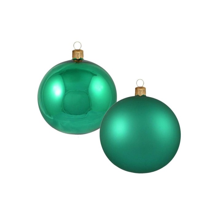 Sfere in vetro 70 mm luce opaca verde | CarinCasa