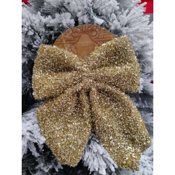Fiocco di natale oro gold 20x23