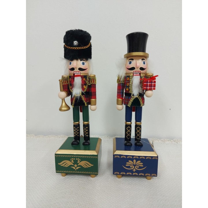 Soldatino schiaccianoci musicale assortito multicolor h 30…