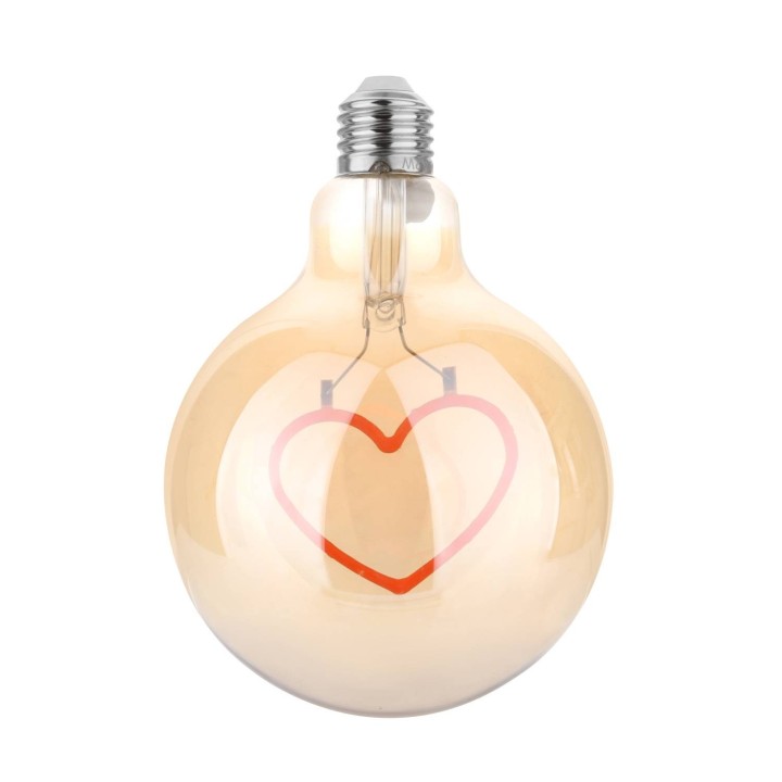 Lampadina cuore led rosso 15 cm | CarinCasa
