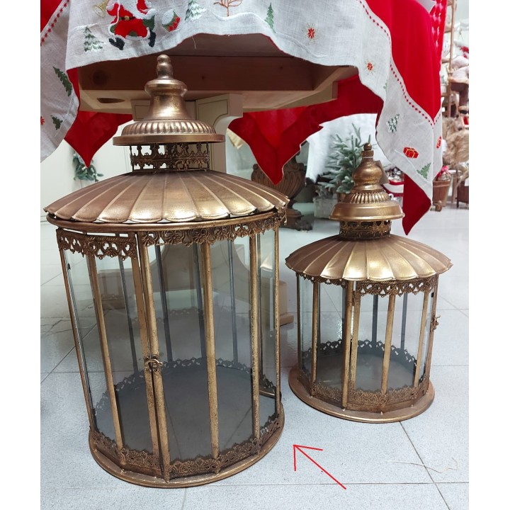 Lanterna metallo/vetro grande | CarinCasa