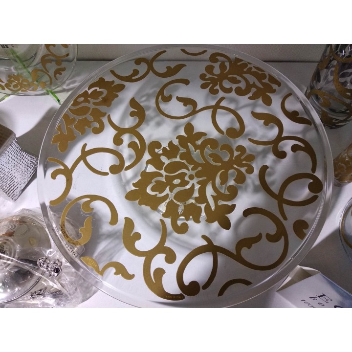 Piatto torta fontainebleau oro | CarinCasa