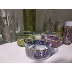 Set 3 coppette kaf mix Egizia 5x9 cm