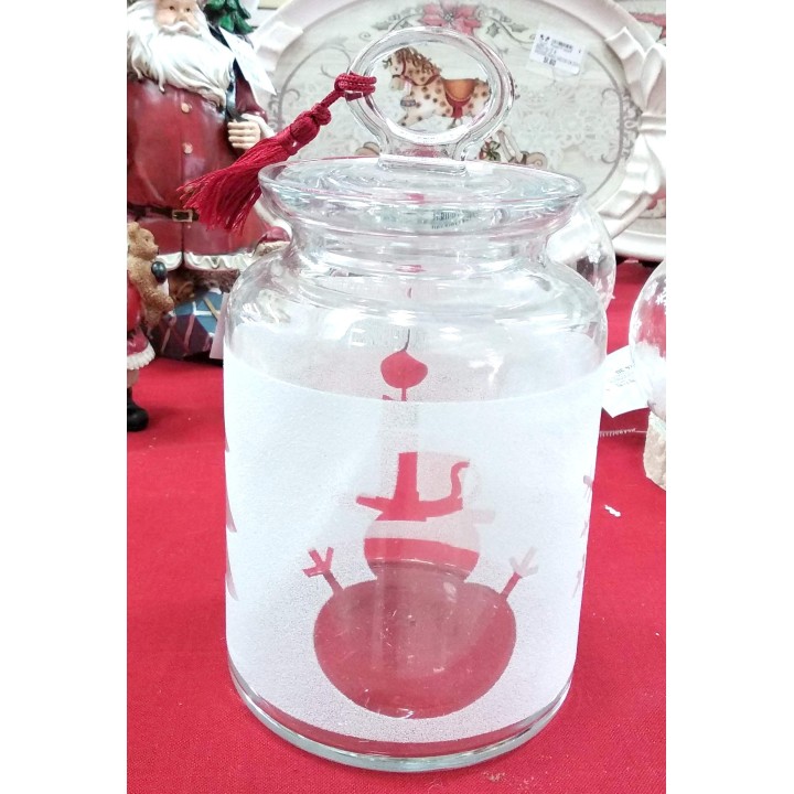 Barattolo mek a neve di natale 12 x 18 cm | CarinCasa