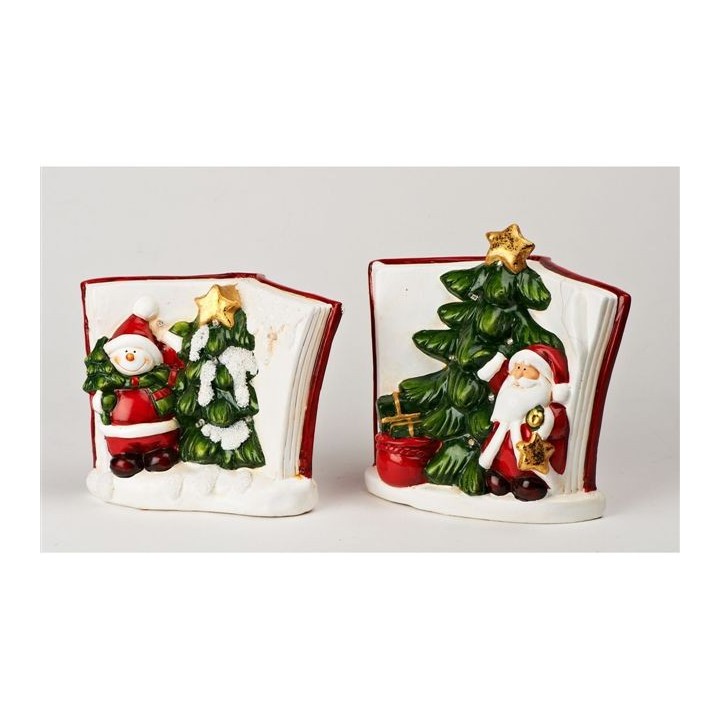 Libro led con babbo 2 assortiti 15 x 15 cm | CarinCasa