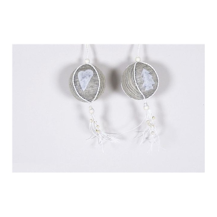 Sfera di tessuto assortiti 8,5 cm | CarinCasa