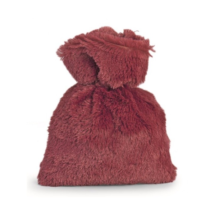 Sacco in ecopelliccia bordeaux piccolo 22 x 16 cm |…