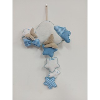Fiocco nascita nuvola bimbo 29 x 40 cm | CarinCasa