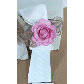 Saccheto tubino grande rigatino panna | CarinCasa