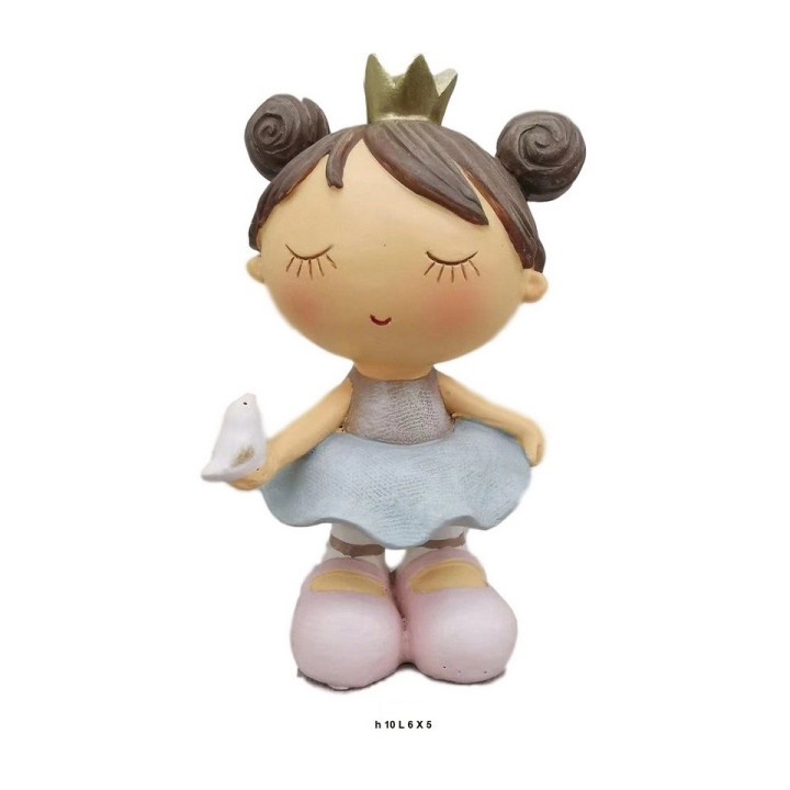 Principessa spir/colomba 10 cm. Resina | CarinCasa