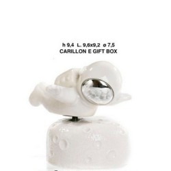 Astronauta-luna 9.6 cm. Porcellana-caril g.box