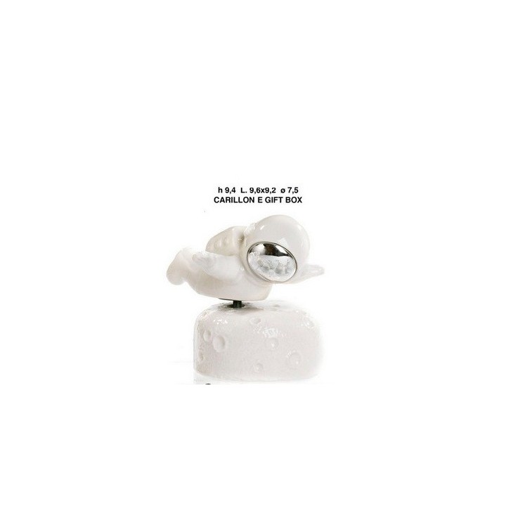 Astronauta-luna 9.6 cm. Porcellana-caril g.box | CarinCasa