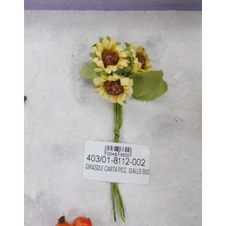 Girasole carta picc. Giallo bust.72 | CarinCasa
