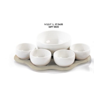 Set 5 ciotol-vas. 27.5 cm. Porc-bam g.box | CarinCasa