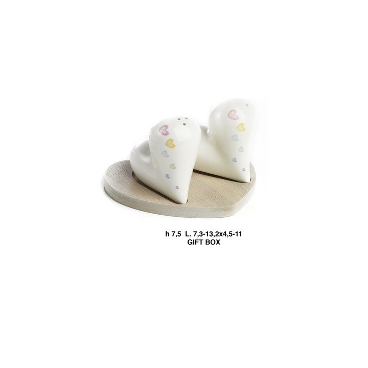 Set sale-pepe/cuori 13.2 cm. Porcel-leg g.box | CarinCasa